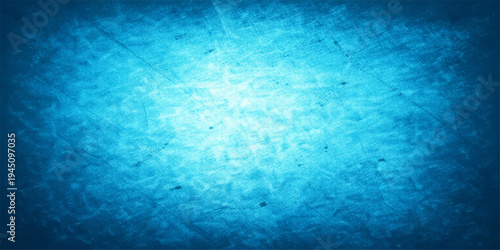 A clear blue grunge background features an abstract aqua texture of shimmering ocean waves and summer pool ripples reflecting light across a transparent liquid surface
