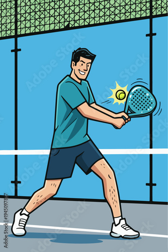 padel man backhand