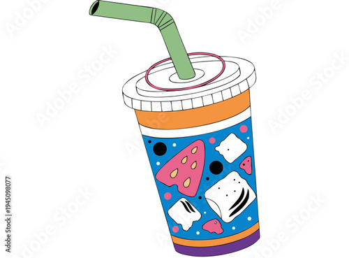 smoothie drink cup vector isolated transparent background