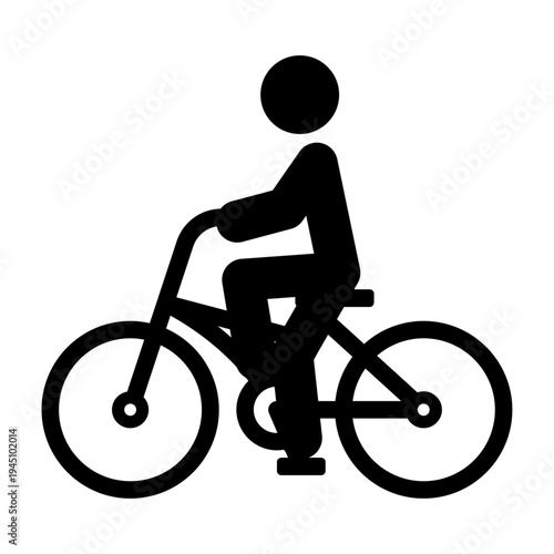 自転車に乗る人のピクトグラム