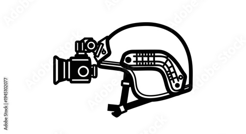 Tactical Helmet with Action Camera Mount