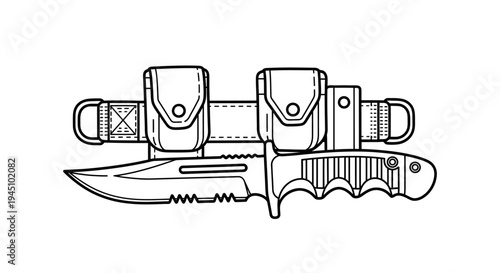 Tactical Combat Knife with Sheath and Belt Holster, Survival Gear