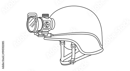 Tactical Helmet with Night Vision Mount and Scope Attachment