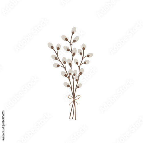 Minimal Pussy Willow Branch Bouquet