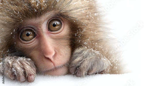 Japanese snow monkey