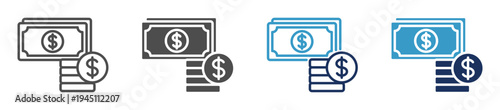 money multi purpose icon set