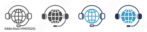 global service multi purpose icon set