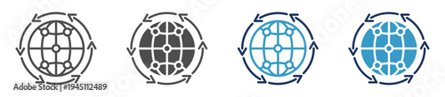 globalization multi purpose icon set