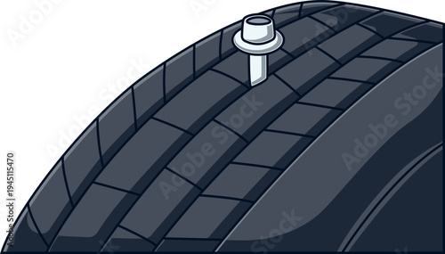 Ban Mobil Bocor Kena Paku