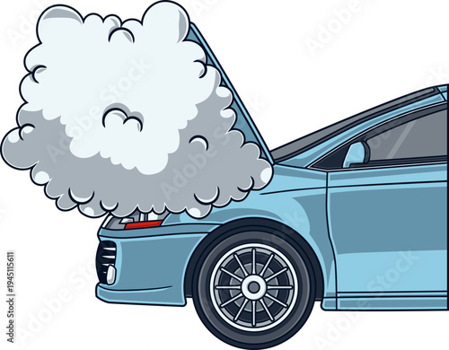 Car Engine Overheating With Smoke