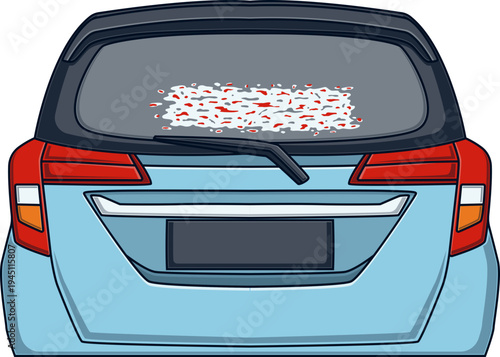 Stiker / Spanduk Nyangkut & Melukai Cat