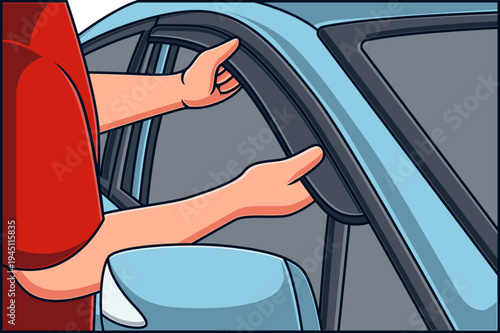 Memperbaiki Talang Air Mobil yang Lepas