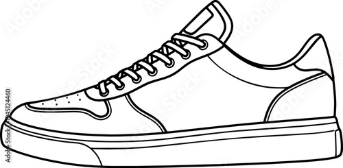 hand drawn illustration of a shoe