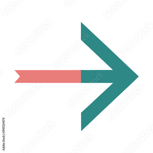 Free Download  Minimal right arrow pictogram icon in flat design vector illustration - GFXLoad
