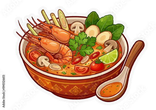 Traditional and Street Food of Thailand Sticker Pack