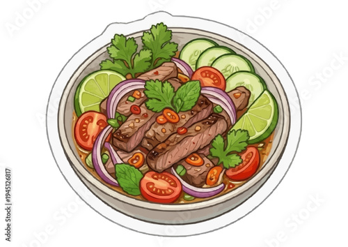 Traditional and Street Food of Thailand Sticker Pack