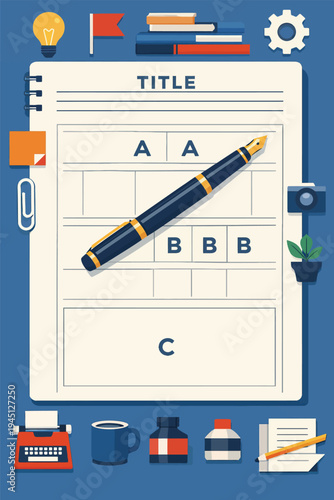 Editorial Column Writing Concept For Columnist Day