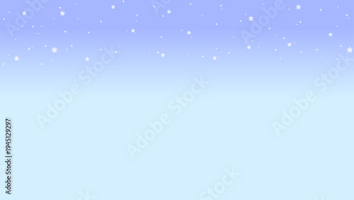 Pastel Blue Gradient Sky Background with Small White Stars