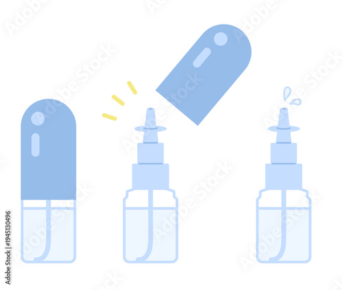 点鼻薬のイラストセット
