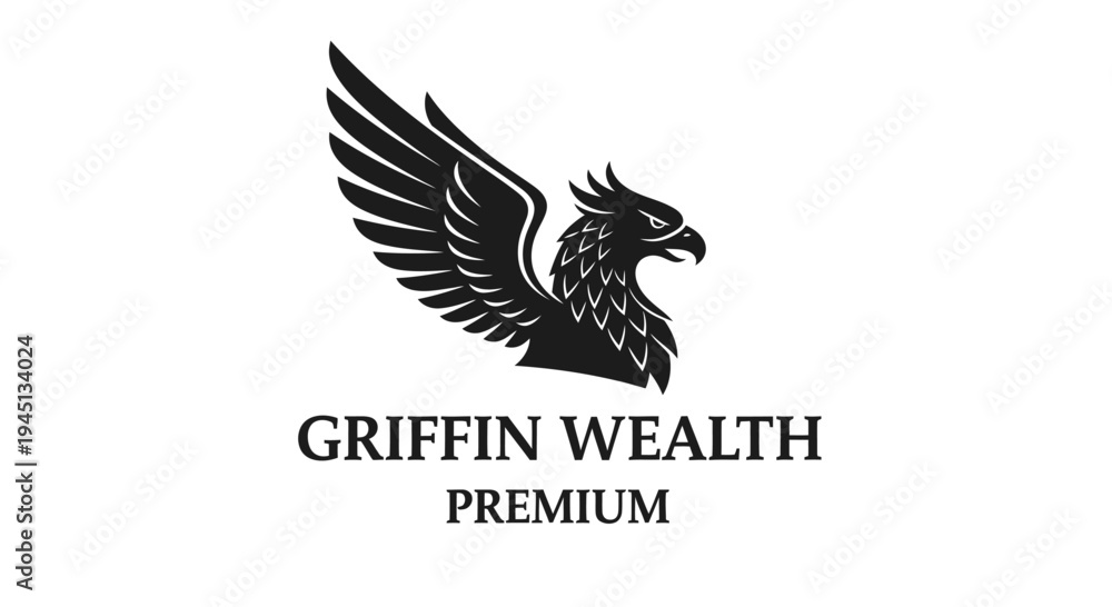 Fototapeta premium Griffin Wealth Premium Logo for Financial Services and Luxury Branding