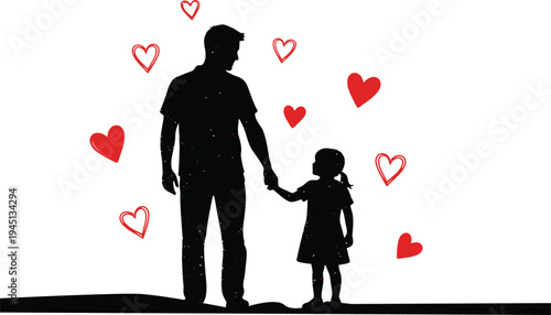 A father and daughter sharing a heartwarming moment