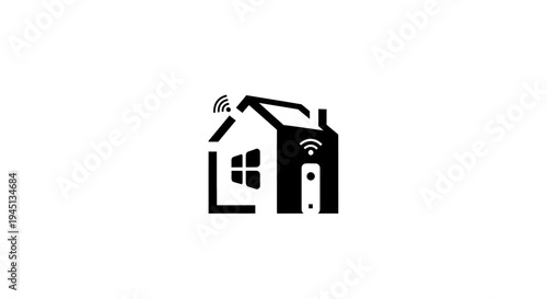 Smart Home Automation and IoT Technology Icon