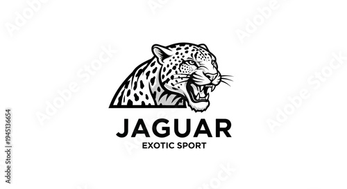 Fierce Jaguar Head Logo Illustration for Sport and Wildlife Themes