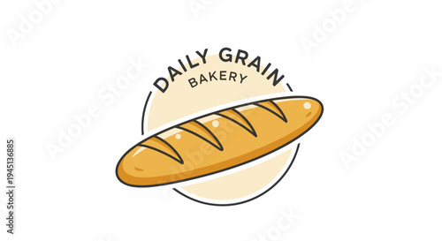 Freshly baked crusty bread loaf.