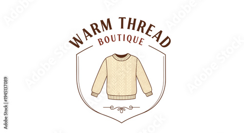 Long sleeve crew neck beige sweater.