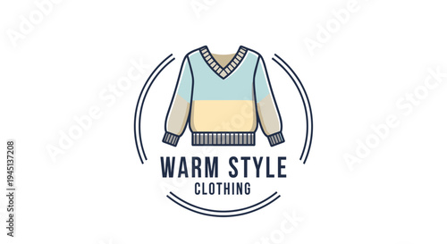 Colorful Knitwear Fashion Clothing Design.