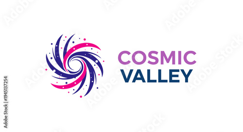 Cosmic Valley logo design 1.