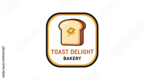 Bread logo with toast design.