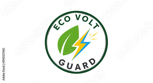 Eco Volt Guard Logo Design.