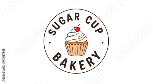 Sugar Cup Bakery Logo Design.