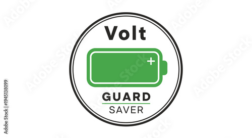 Green battery icon on white background.