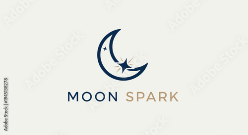 Moon Spark logo with crescent moon.