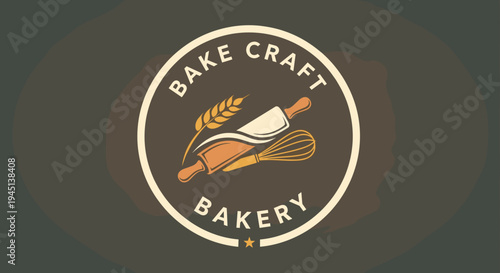 Bake Craft Bakery Logo Design.
