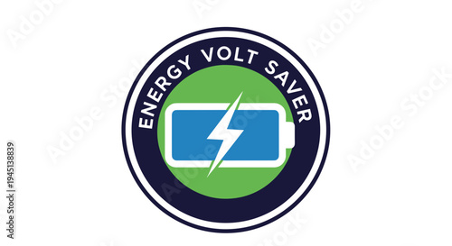 Energy Volt Saver Battery Logo.