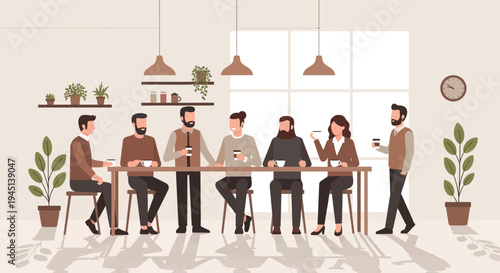 Diverse group of adults sitting together.