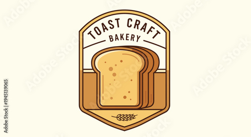Brown bread logo with crust.