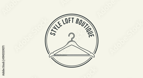 Clothing Hanger Logo Design.