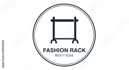 Fashion clothing rack logo design 1.