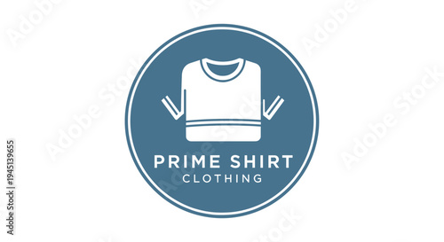 T shirt logo with text Prime Shirt.