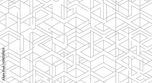 Geometric Pattern of Interlocking Lines.