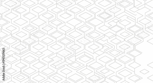 Geometric Pattern of Squares and Lines.