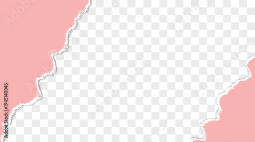 Turn paper vector background, Ripped paper border png transparent background, torn paper vector isload vector illustration.