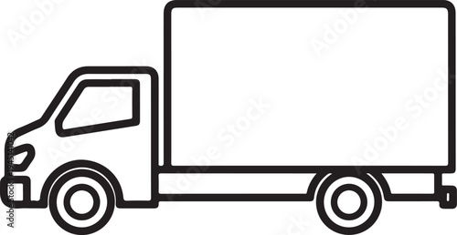 Vector delivery truck icon