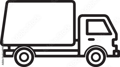 Vector delivery truck icon