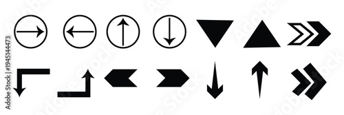 Arrow icon set, arrow cursor.   simple arrows.  collection, different arrow signs, black and green arrows icons. white background, EPS10