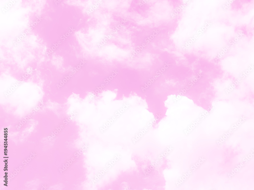 Obraz premium Purple pink sky nature background pastel dreamy fluffy gradient peaceful fantasy abstract cute cloudy nature environment.